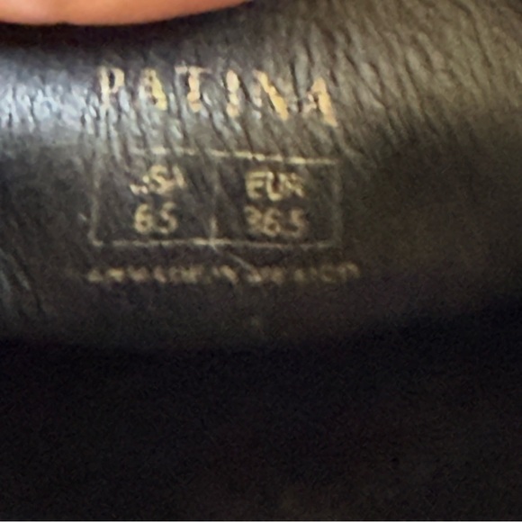 Portland Leather Goods Patina Shadow Black Zoe Chunky Loafers Size 6.5 - Picture 14 of 15